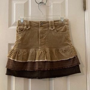 .Point Zero brown layered skirt